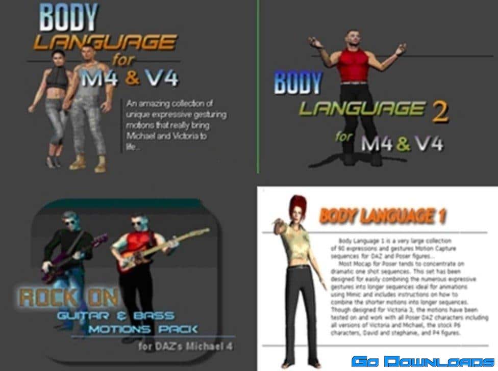 ES3D DAZ POSER MOTIONS Free Download