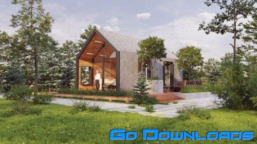 Exterior House Scene Sketchup 04 Free Download