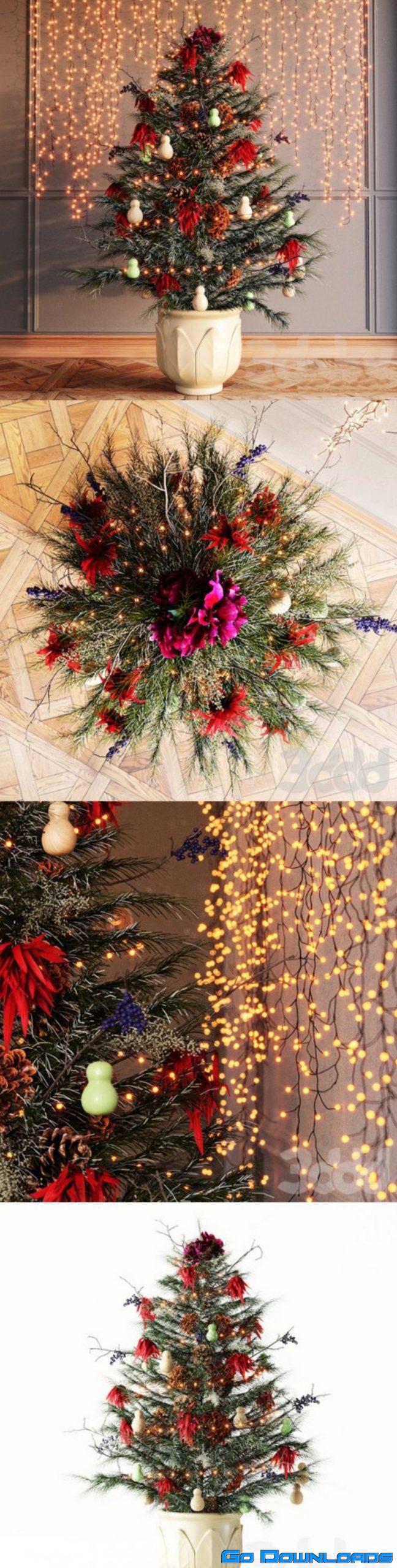 Festive Christmas Tree Free Download