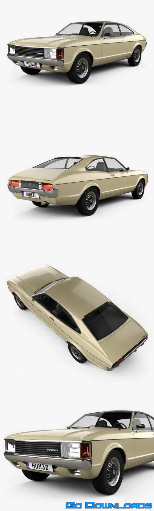 Ford Granada coupe EU 1972 3D model Free Download