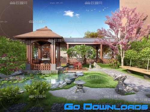 Garden Landscape 09 Free Download