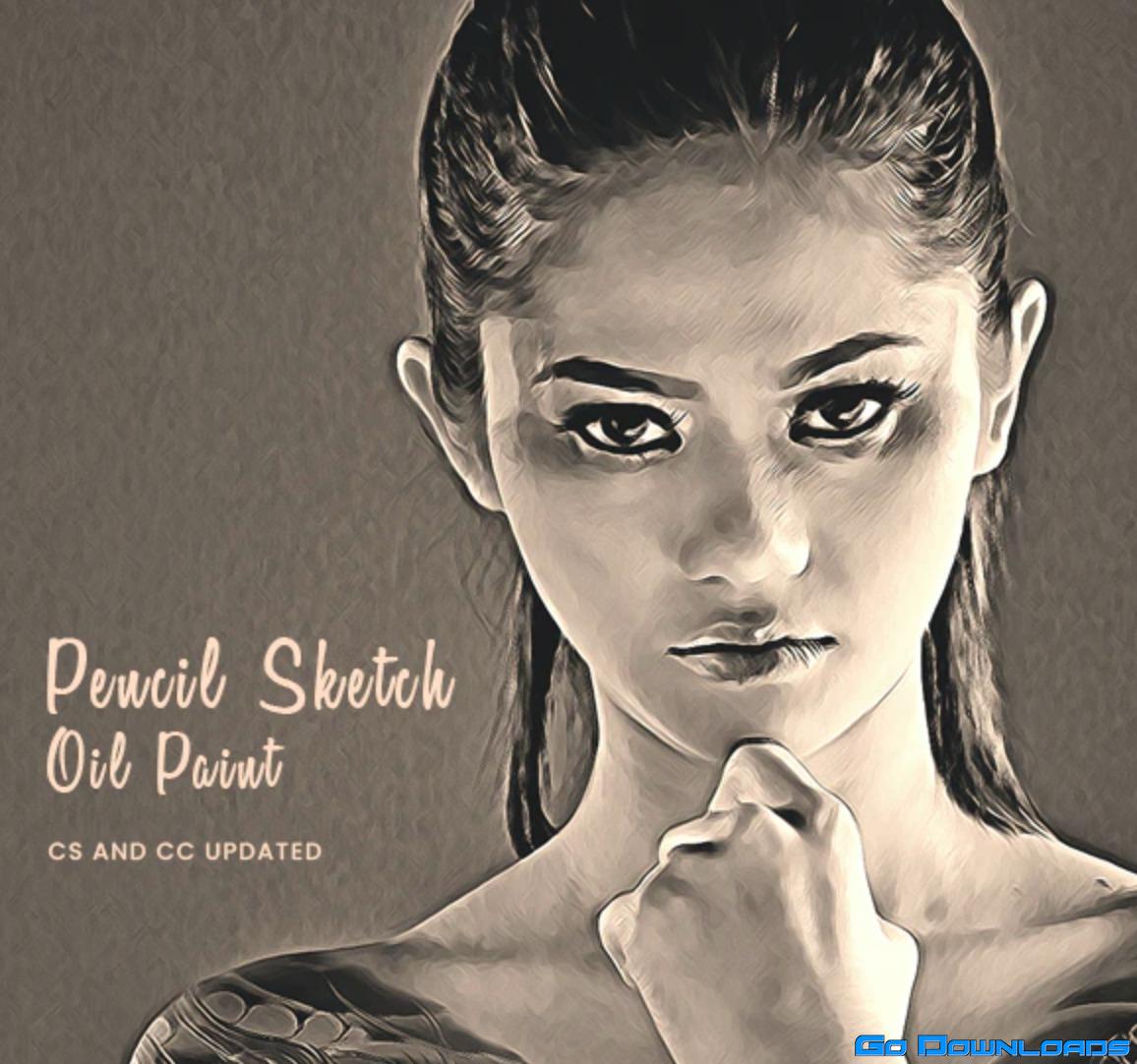 GraphicRiver – Sketch Oil Paint Action 29360485 Free Download