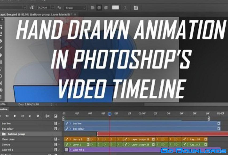 Hand Drawn Animation with Photoshop’s Video Timeline Free Download