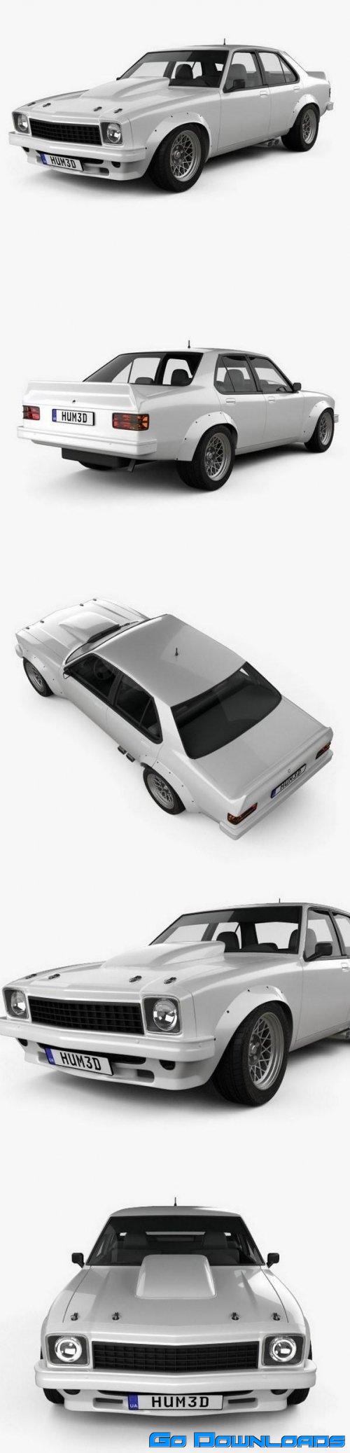 Holden Torana 4-door Race Car 1977 3D model Free Download