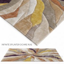 Infinite Splinter Ochre Rug