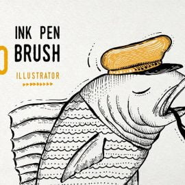 Ink Pen Brush vector