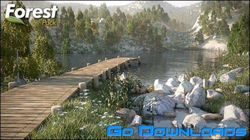 Lake with Pier Scene Free Download