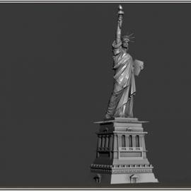 Liberty Statue 3D model Free Download