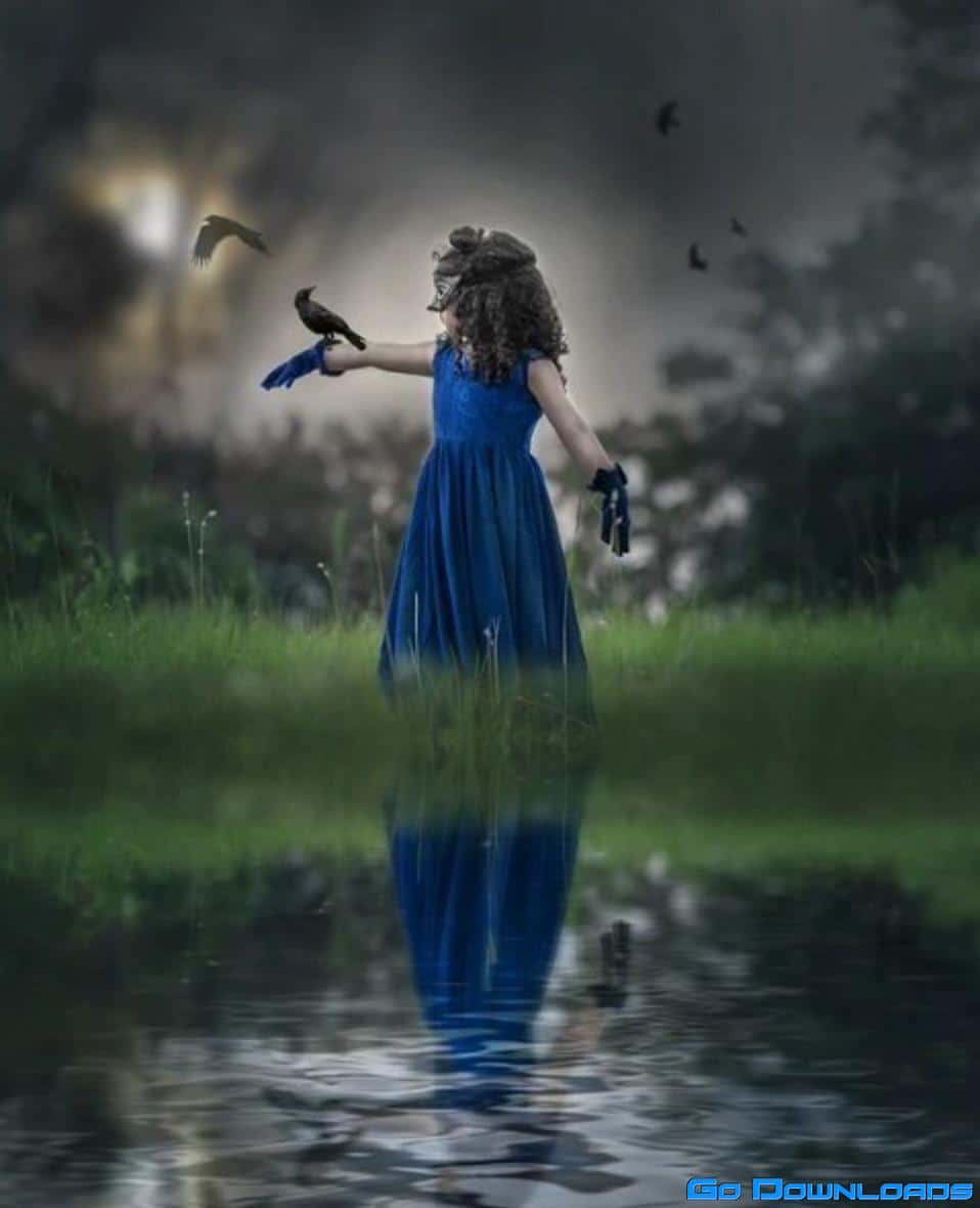 Lisset Perrier Photography – “Dark in blue” Composite Tutorial