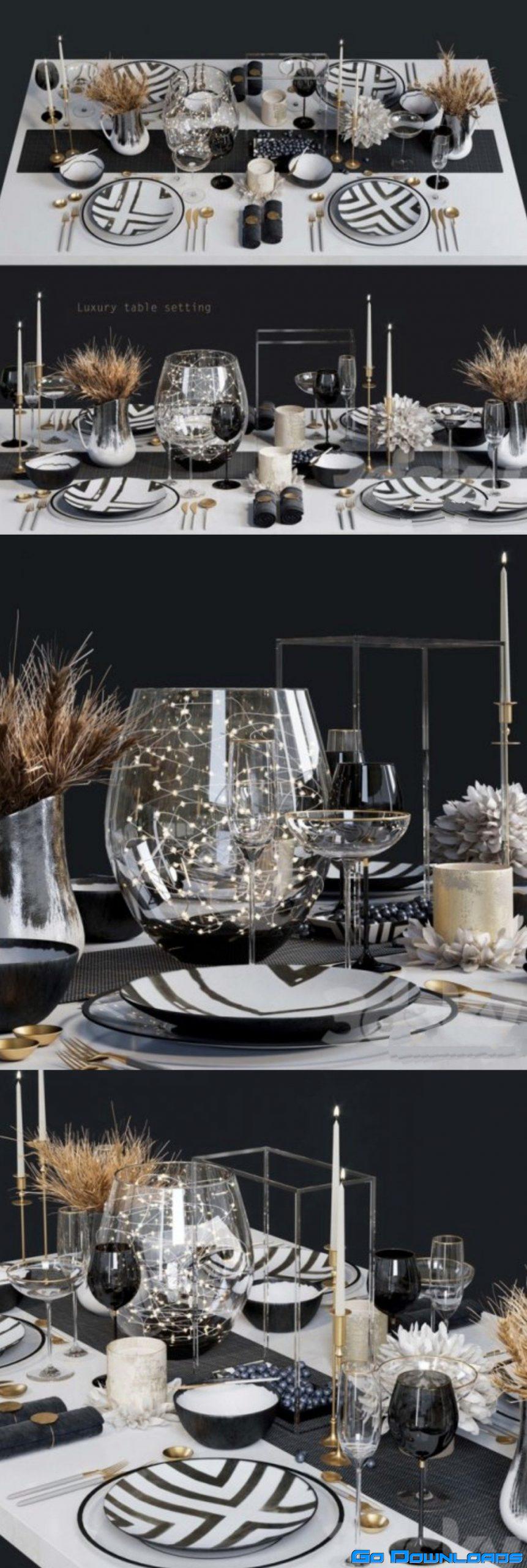 Luxury table setting L Free Download