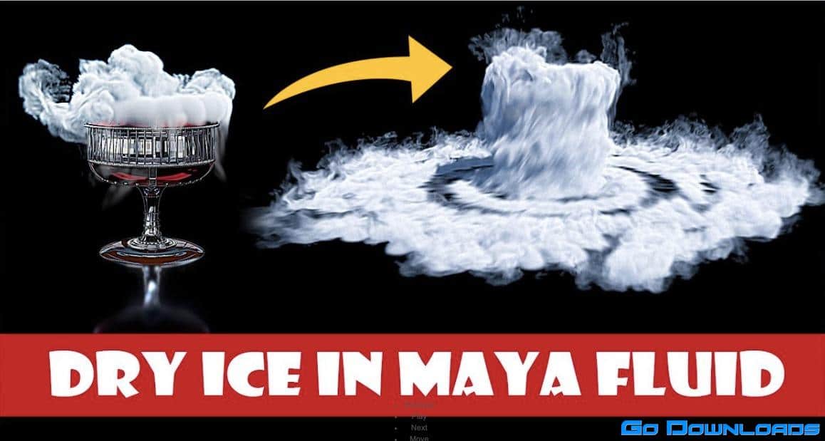 Maya Fluid Basics Simulate & Render Dry Ice Smoke Cloud Free Download