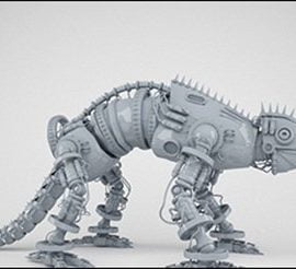 Mecha Lizard Model Free Download