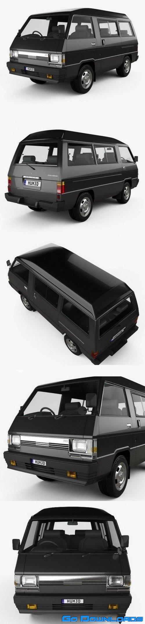 Mitsubishi Delica Star Wagon 4WD GLX 1982 3D model Free Download