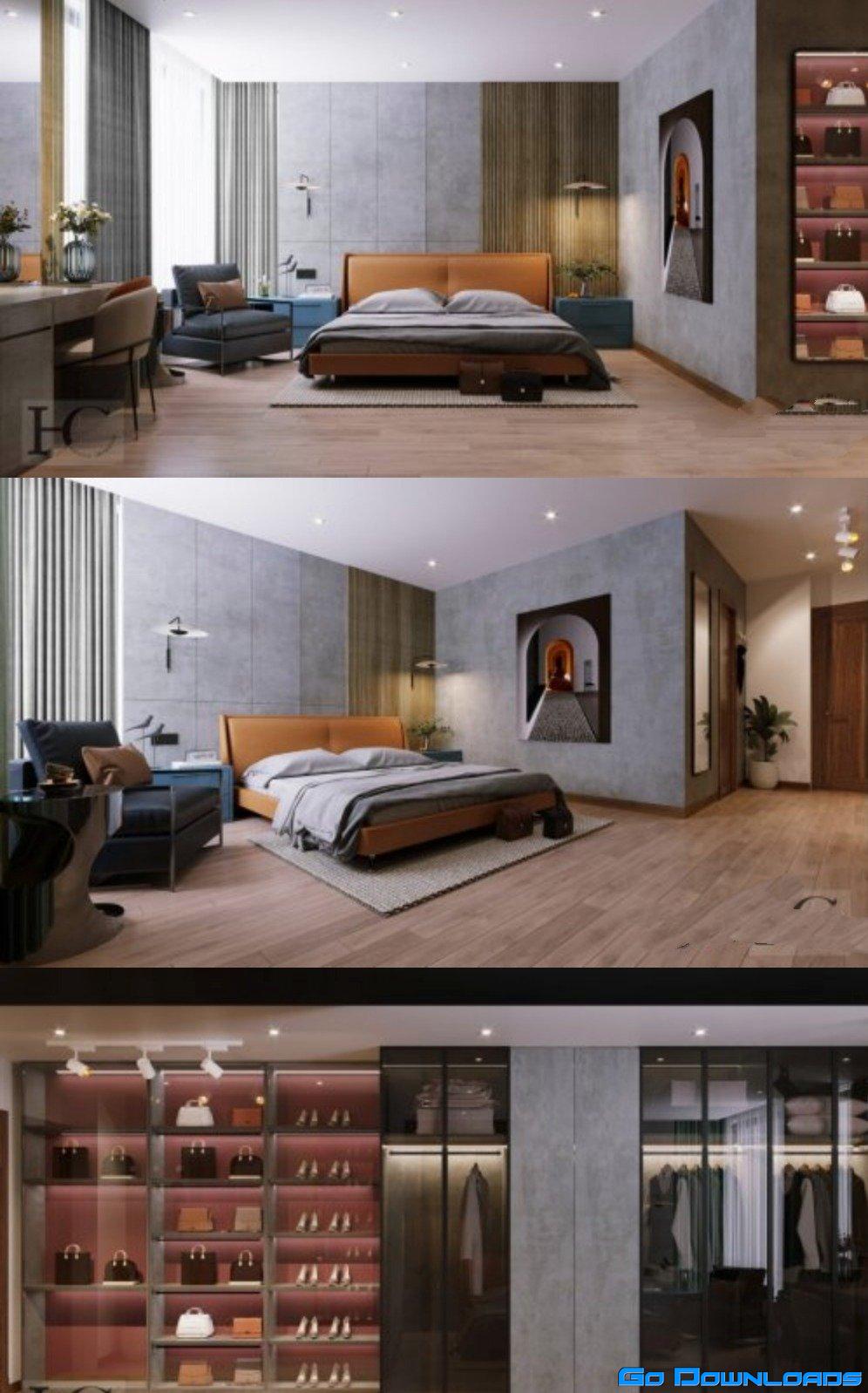 Modern Style Bedroom 569 Free Download