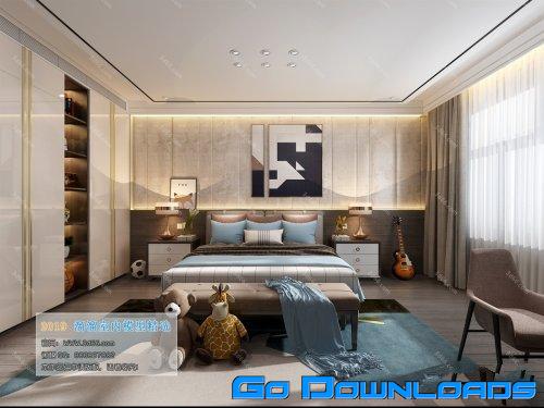 Modern Style Bedroom 579 Free Download