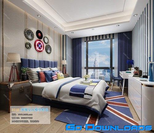 Modern Style Bedroom 584 Free Download