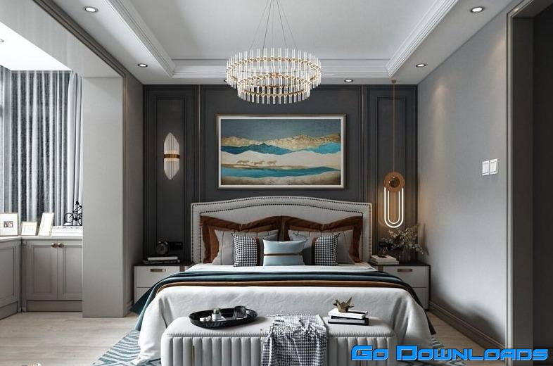 Modern Style Bedroom 588 Free Download