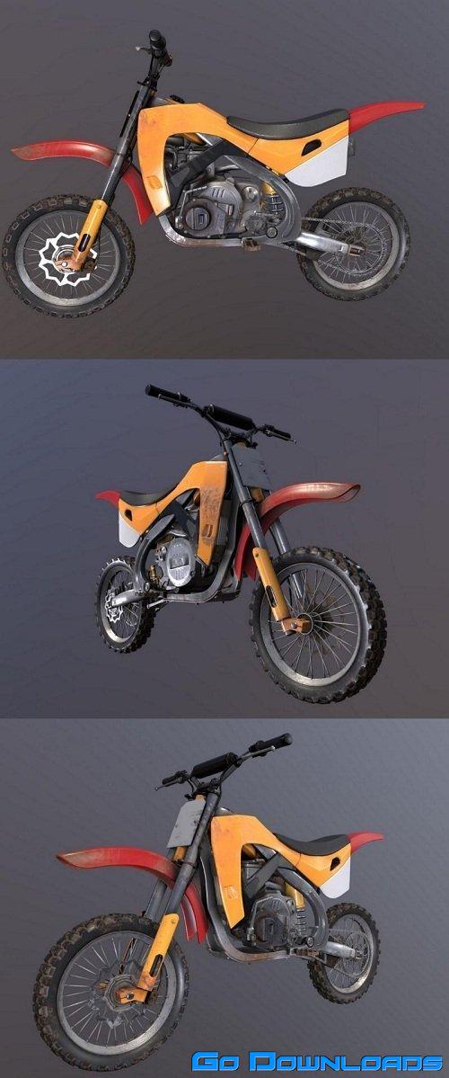 Moto Cross Bike 3D Model Free Download