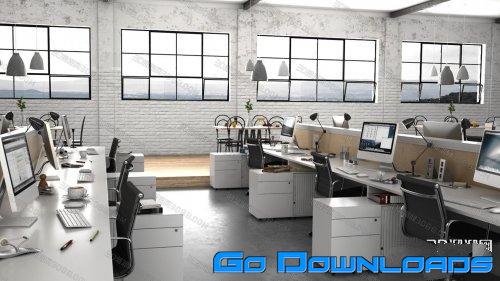 Office room Interior Free Download