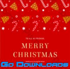 Red christmas pattern christmas social media post Template PSD