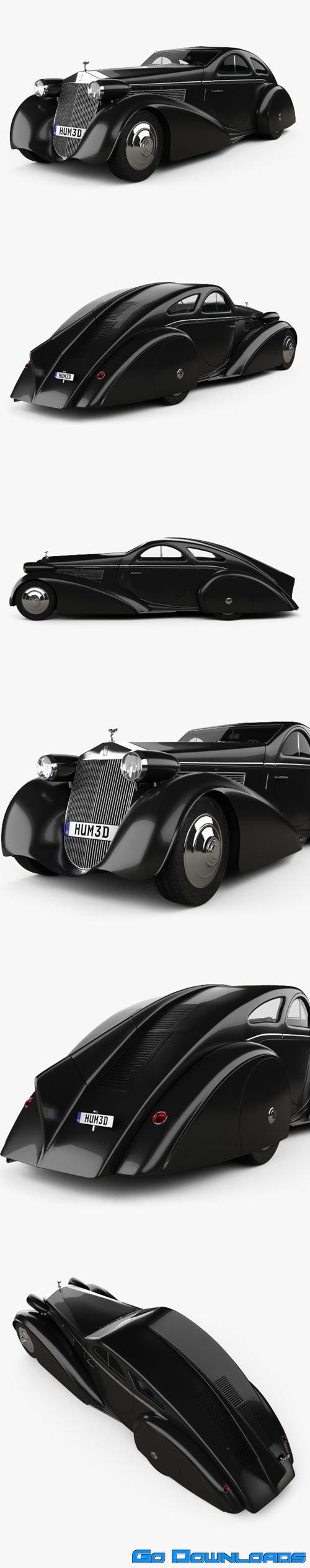 Rolls-Royce Phantom Jonckheere Coupe 1934 3D Model Free Download