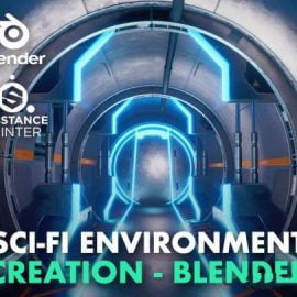 Sci-Fi Game Environment Creation in Blender Free Download