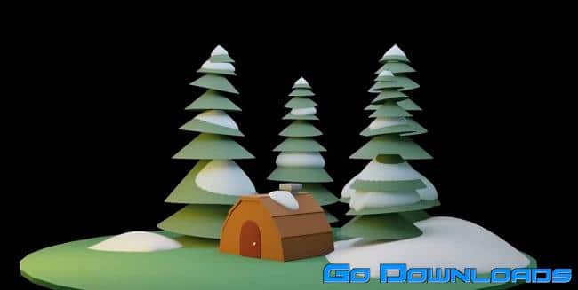 Skillshare 3D Modeling In Blender For Beginners Christmas Cabin Free Download