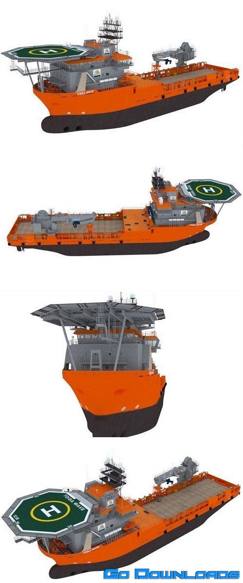 Supply Vessel 3D Model Free Download