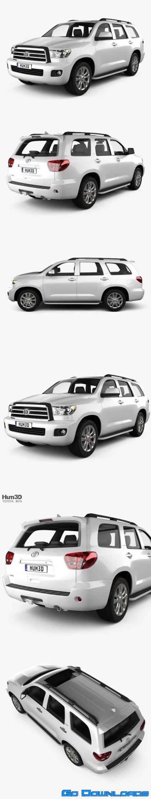 Toyota Sequoia 2011 3D Model Free Download