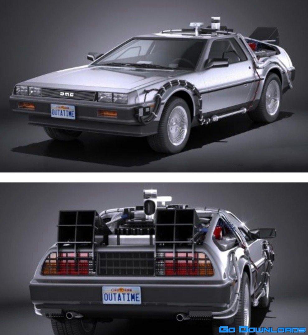 Turbosquid Delorean DMC-12 Back To The Future Episode 1 Free Download