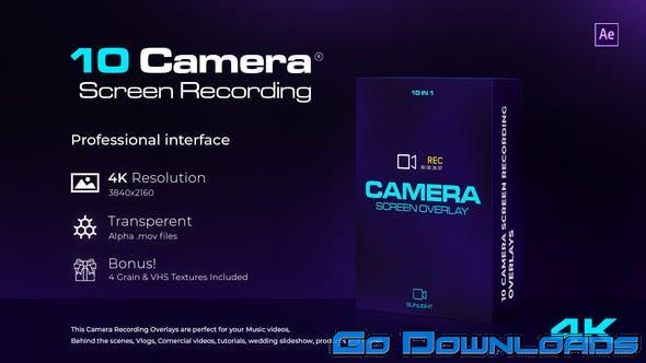 10 Camera Recording Screen – Grain Overlays Free Download