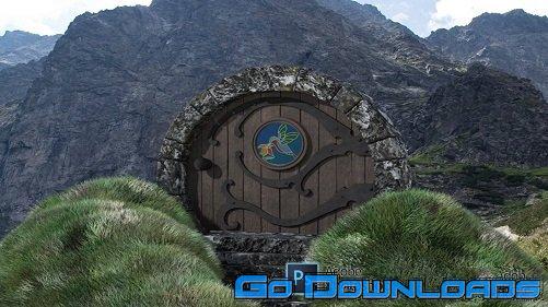 3D Modelling a Hobbit Door Scene in Blender 2.9 & Adobe Photoshop Free Download