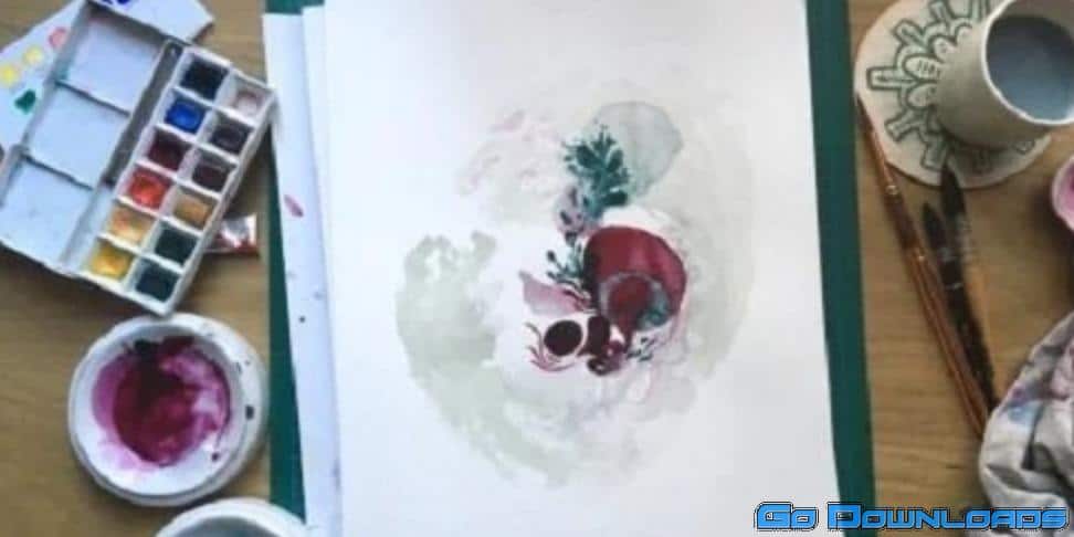 Abstract Watercolor Paintings: Explore Through Freeform & Planned Process