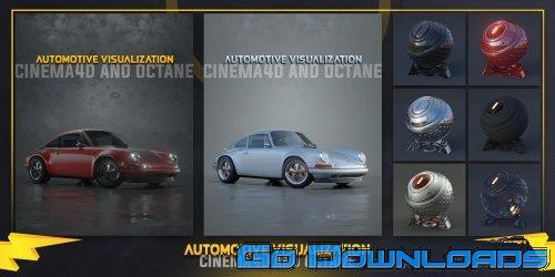 Automotive Visualization with cinema4d and octane render Free Download