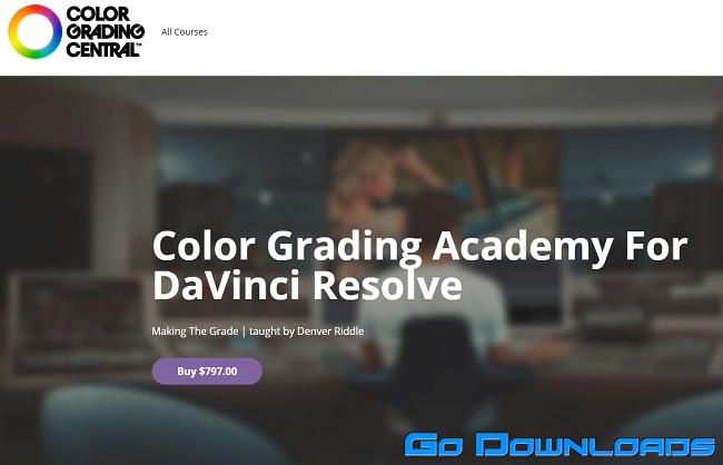 Color Grading Academy For DaVinci Resolve Free Download