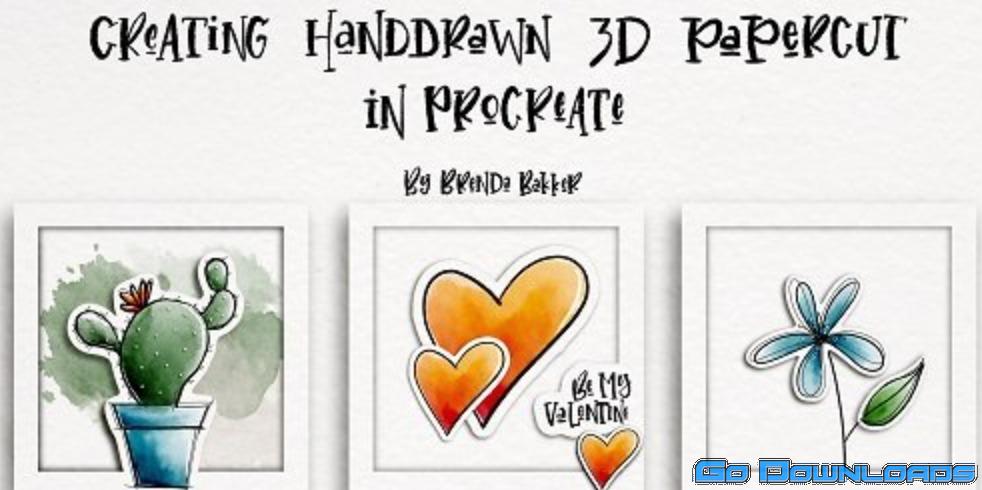 Creating Handdrawn 3D Papercut in Procreate