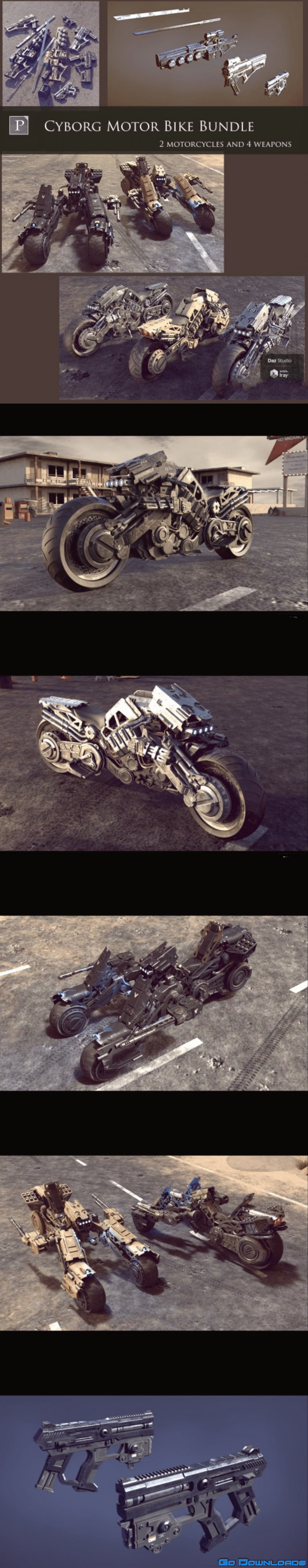 Cyborg Motor Bike Bundle Free Download