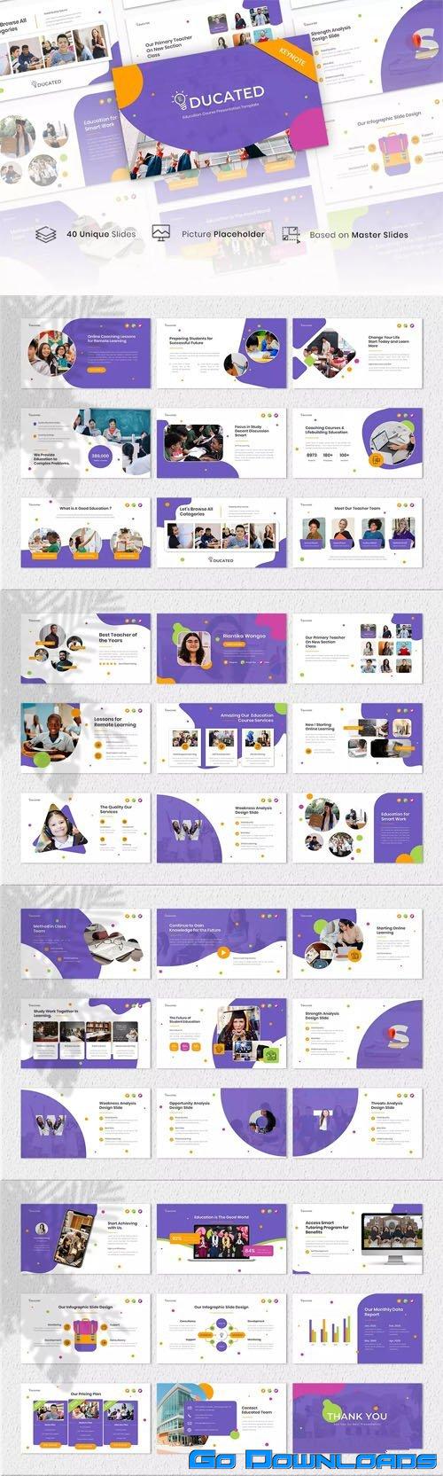 Educated Keynote Presentation Template Free Download