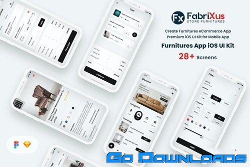 Furniture eCommerce Mobile App UI Kit Free Download