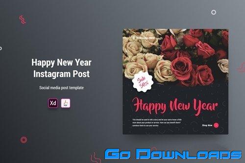 Happy New Year Instagram Post Banner Free Download