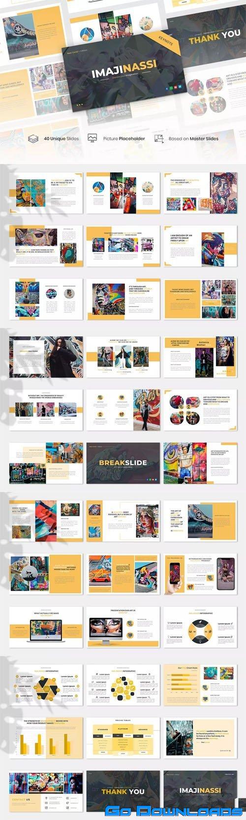 Imajinassi Creative Business Keynote KEY Template Free Download