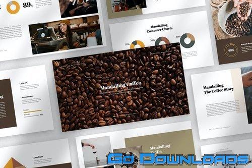 Mandailing Coffee Powerpoint Keynote and Google Slides Templates Free Download