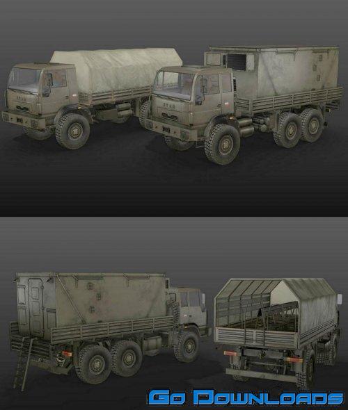 Military Trucks 3D Model Free Download