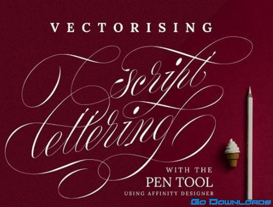 Pen tool for lettering: Vectorising scripts with the pen tool using Affinity Designer