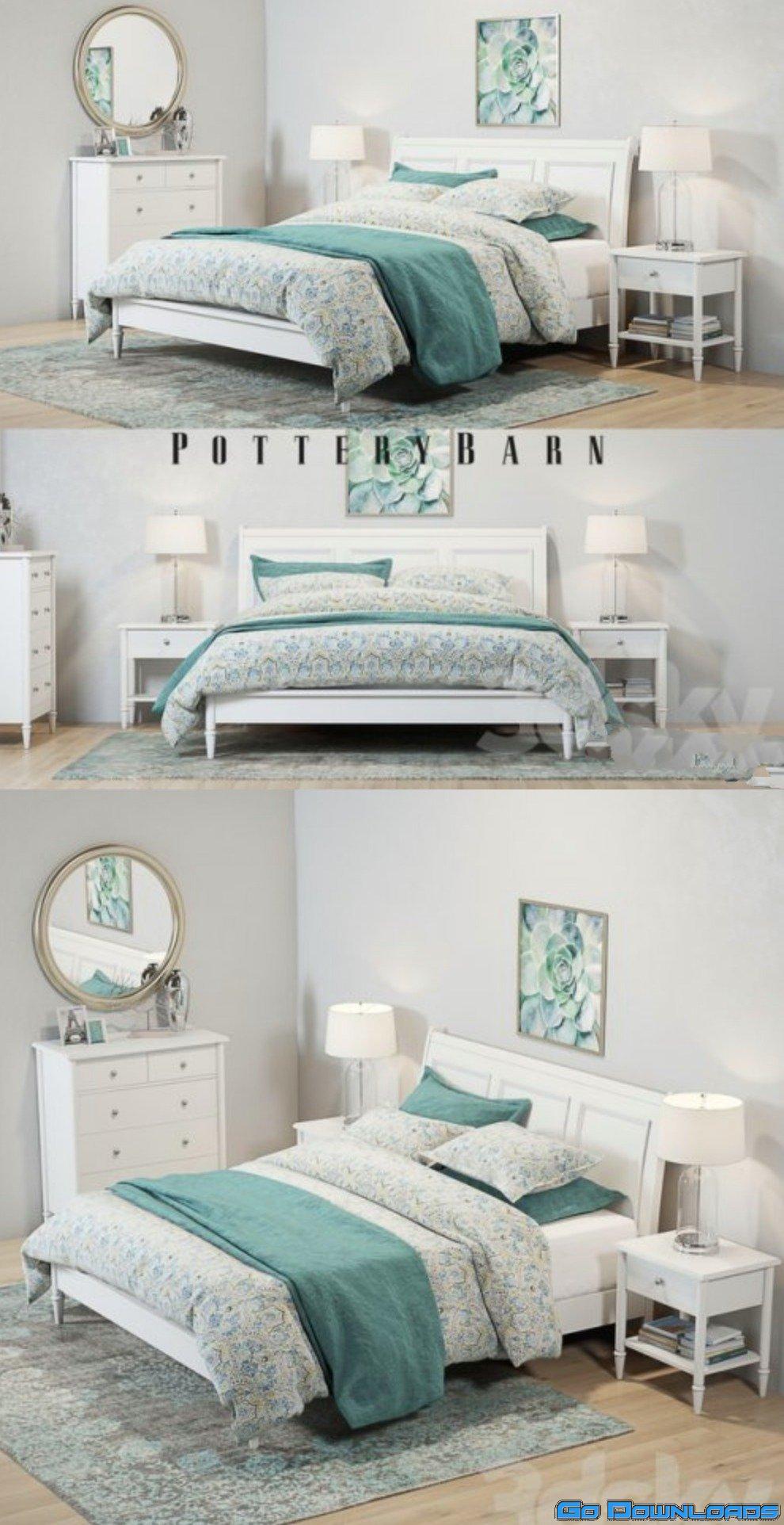 Pottery Barn Crosby White Bedroom set Free Download