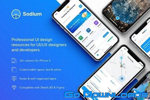 Sodium mobile UI Kit Free Download