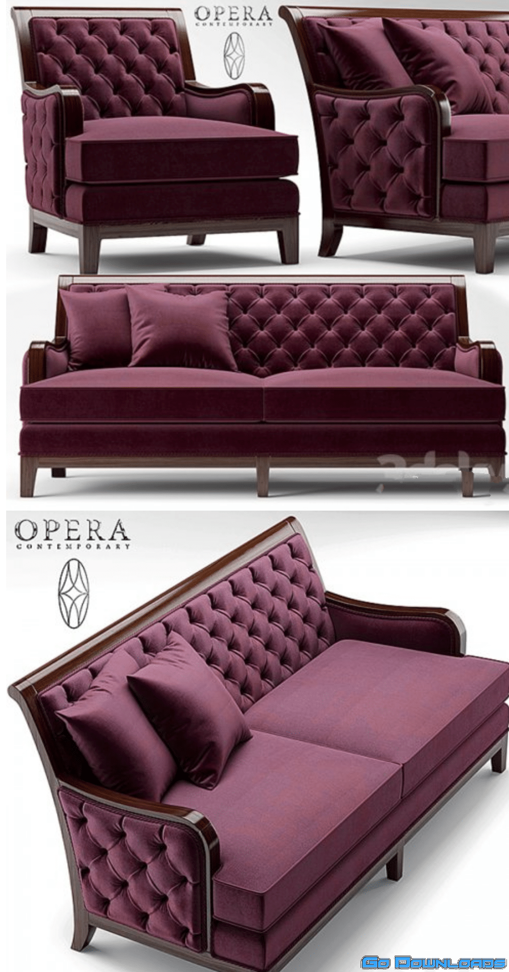 Sofa and chair Opera SEBASTIAN CLASSIC Free Download