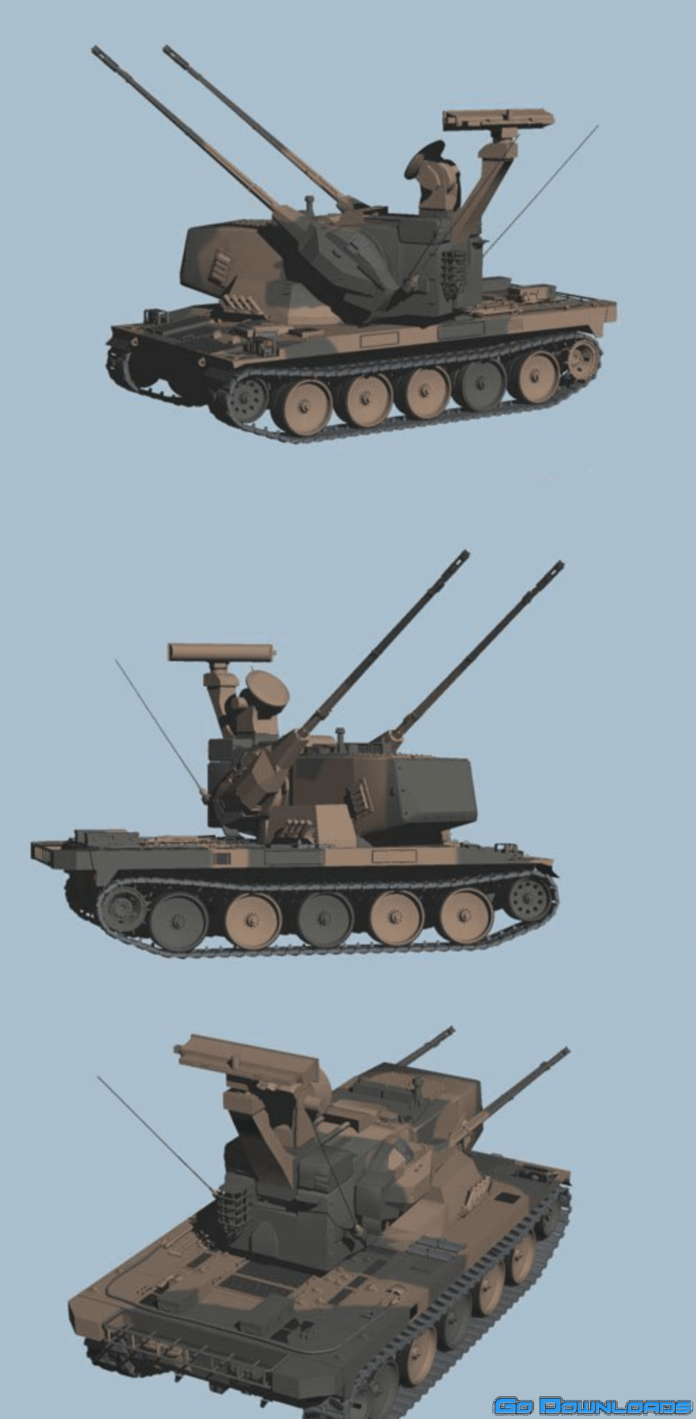 Type-87 aw 3D Model Free Download