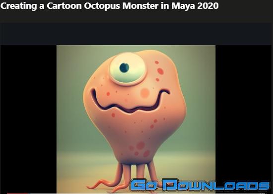 Udemy Creating a Cartoon Octopus Monster in Maya 2020 Free Download