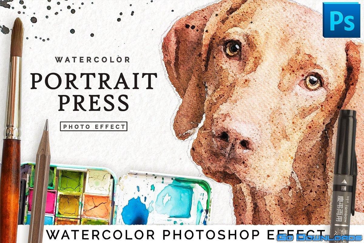 Watercolor Portrait Effect PRO Free Download